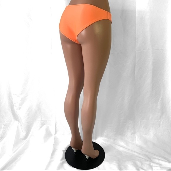 TRIANGL NEOPRENE ORANGE NEON BIKINI BOTTOM LOW RISE POOL TRAVEL SWIMWEAR MEDIUM - Picture 7 of 17